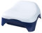 BIG Relax Sandkasten (53 x 54 x 25 cm) - multifunktionaler Sandkasten mit Abdeckung und Sitzfläche für Kinder von 1-5 Jahre, Balkonsandkasten und Aufbewahrungsbox für draußen und drinnen