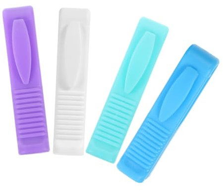 PAMINGONO 4stücke Ampullenöffner Für Wiederverwendbarer Tragbarer Flaschenöffner Für Anwendungen Design in Weiß Dunkelviolett Türkis Und