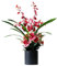 SCLHouiX Deko-Kunstblumen mit Vase, künstliche Orchidee, Kunst-Phalaenopsis-Arrangement, Blumen-Bonsai im Topf, Blumenarrangements für Zuhause, Büro, Party, Tischdekoration, Kunstblumen-Arrangements,