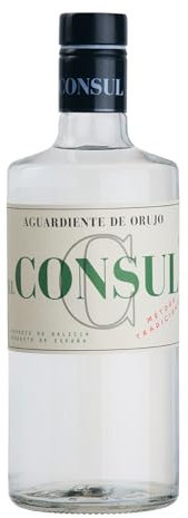 Aguardiente de Orujo El Consul - Auténtico Aguardiente Gallego, Producto de Galicia, España - Orujo Gallego Tradicional, Sabor Intenso y Puro.