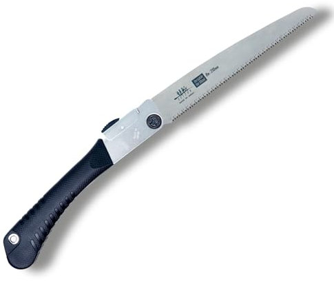SUIZAN Scie Pliante Japonaise 210mm Polyvalente pour le Bois - Outil d'Élagage à Main pour Jardin Menuiserie Bricolage Extérieur