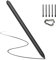 Stylet compatible avec Remarkable 2 stylos magnétiques avec gomme, stylet pour Remarkable 2 Tab Marker Plus, sensibilité 4096, stylet anti-paume avec 5 pointes