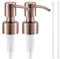 Navaris 2er Set Seifenspender Aufsatz aus Edelstahl - 2er Pack Seifenspender Pumpkopf - Seifenspender Ersatzpumpe Set - 2x Soap Dispenser - Kupferfarben matt