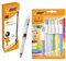 BIC Lot de 12 porte-mines Matic et stylo à bille BIC 4 couleurs avec mine 1HB et BIC 4 couleurs assorties Lot de 6 stylos à bille premium pour l'école, le bureau et les projets créatifs