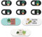 Dimeho 9 Pcs Laptop Camera Cover Slide Cute Plant Webcam Cover Slide Ultra Thin Phone Computer Camera Cover Web Cam Privacy Cover Camera Blocker for MacBooks, PC, Computer, Phone, Laptop Accessories