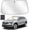 ZATOOTO Parasol para Skoda Kodiaq 2017-2024, Parasol Coche Delantero Plegable, Grueso y Reflectante de Poliéster Bloquea los Rayos UV y Mantiene el Coche Más Fresco