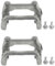 2 x Staffa Pinza Freno Posteriore Compatibile con Fiat Panda 2003 + 9948537 HZT/FT/061AB