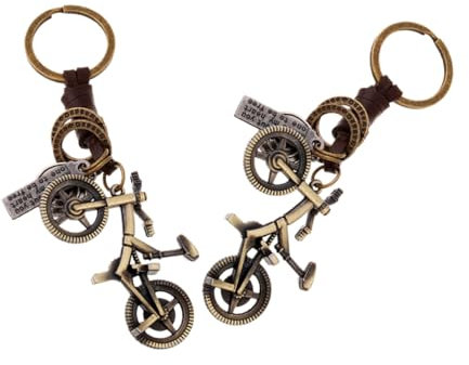 Beavorty 2stücke Motor-fahrrad-schlüsselanhänger Vintage Fahrrad Schlüsselring Anhänger Neuartiger Kreativer Glücks-schlüsselanhänger Rucksack-anhänger Dekorative Schlüsselanhänger Auto-sch
