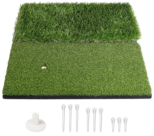 CHAMPKEY Professional Double-Turf Golf Hitting Mat | Golf Mat with Foldable Design | Practice Mat Ideal For Indoor and Outdoor Training