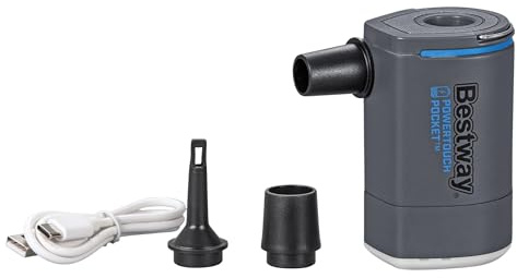 Bestway PowerTouch Pocket Rechargeable Electric Air Pump, Lightweight, Portable with USB Charging