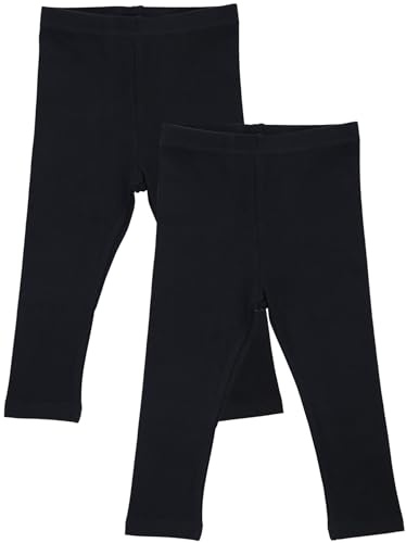 TupTam Baby Mädchen Leggings Lang – 2er Pack – Weiche Baumwollhose in Pastellfarben – Blickdicht & Bequem