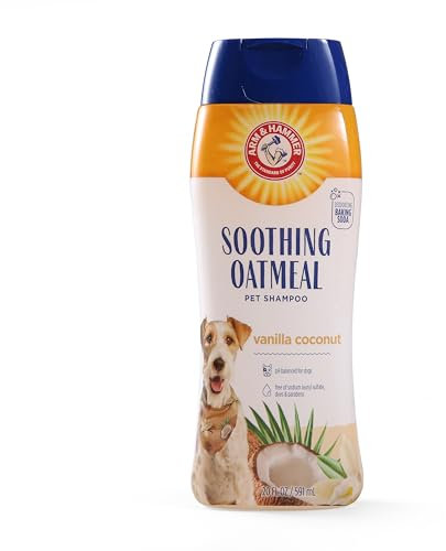 Arm & Hammer Haferflocken Shampoo für Hunde | Bestes Hundeshampoo für trockene, juckende Haut, Vanille-Kokosduft, 591 ml