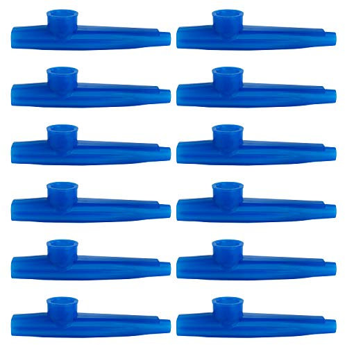 TIGER KAZ7 Kazoo Instrumente, Kunststoff, Blau, 12 Stück