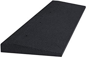 Gummirampe 45 mm Höhe Schwellenrampe Bordsteinrampe Überfahrrampe Auffahrampe (Schwarz)