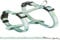 TRIXIE Junior Welpengeschirr mit Leine Größe S–M: Brustumfang 23–34 cm/8 mm in mint - anpassbares Hundegeschirr zur Erziehung mit 3fach verstellbarer Leine für kleine Hunde, 15345