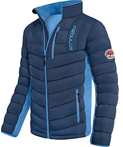 Nebulus Herren Jacke GRAFFITY, warme Outdoorjacke, praktische & vielseitige Übergangs- & Winterjacke, navy-kobalt - L