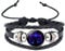 Caimeytie Kinder Armschmuck Leder Wickelarmbänder Verstellbar Horoskop Sternzeichen Glücksarmband Waage