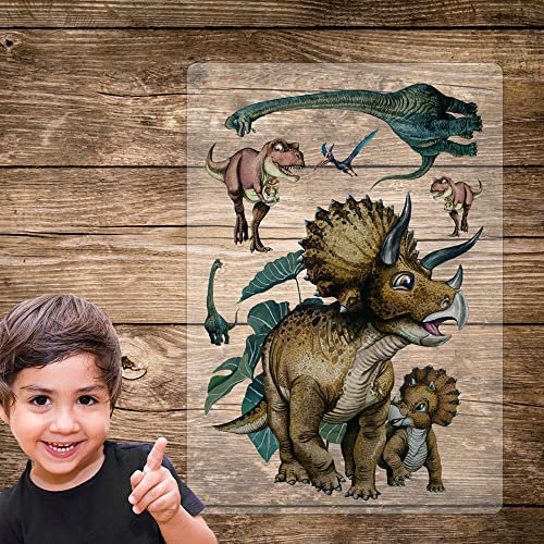 Bügelbilder Dinosaurier Triceratops Dinos Dino Set in A5 Applikation Kissen Shirt Taschen Bügelbild Bügelmotiv Patch Aufbügelbilder bb240 ilka parey wandtattoo-welt®