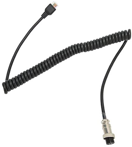 cigemay Replacement Microphone Cable for FT‑847 FT840 FT‑1000 FT‑2000 FT920 FT950 FT‑DX5000 Handheld Mic, Mic Adapter Cord Plug and Play
