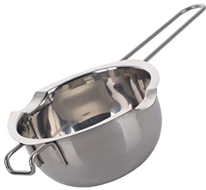 Hoshen 400ml/14oz Stainless Steel Chocolate Melting Bowl for Melted Butter Cheese Chocolate Candy Making - Silver