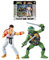 Bandai - 15 cm große offizielle Figuren Teenage Mutant Ninja Turtles x Street Fighter - Leo VS Ryu - P81251