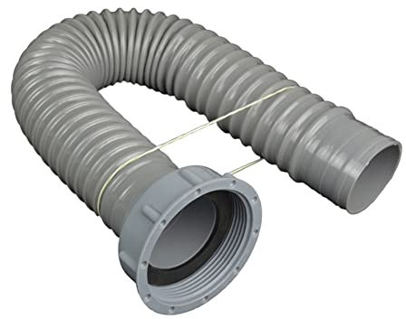 Flexibler Ablaufschlauch, Dehnbar Abflussrohr Wasserrohr Abwasserschlauch Für Badewanne, Waschbecken, Ablaufrohrverbinder Mit 58 Mm Außendurchmesser Für Küche Badezimmer 40Cm