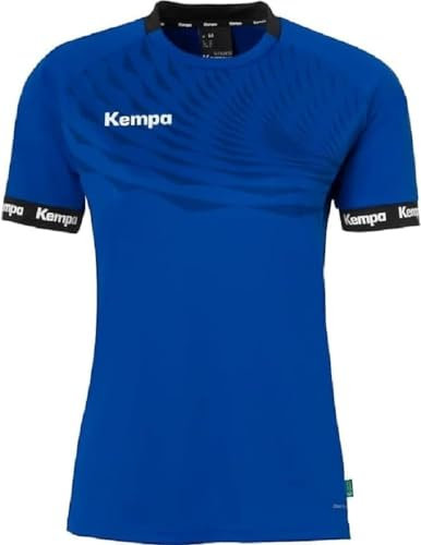 Kempa Herren Wave 26 Shirt Women Damen Mädchen Sportshirt Kurzarm Funktionsshirt Handball Gym Fitness Trikot, Royal/Marine, XS EU