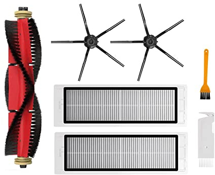 Compatible With Xiaomi Roborock S5 S502-00 S502-02 S5 Max S6 S6 MaxV S6 Pure E4 E5 Robot Vacuum Spare Parts Main Side Brush Hepa Filter Mop ( Color : Set O )