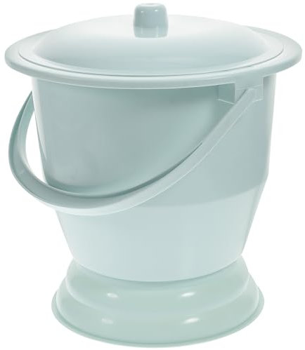 Chamber Pot with Lid Spittoon Chamber Buckets Seat Handle Potty Portable Toilet Urinal Night Urine Jug Potty Urinal Bottles for Elderly Pregnant Patient Blue