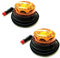 MelTruck® 2x LED Rundumleuchte 4 Blitzmuster 12V 24V ECE R65 R10 E9 Magnet f. PKW LKW Traktor