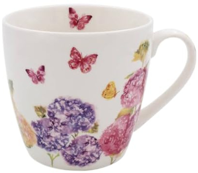 Lesser & Pavey Butterfly Blossom Bfast Mug | Ceramic Coffee Mugs for Home or Work | Premium Design Mugs for All Occasions | Lovely Mugs for Tea, Coffee & Hot Drinks - Jennifer Rose Gallery