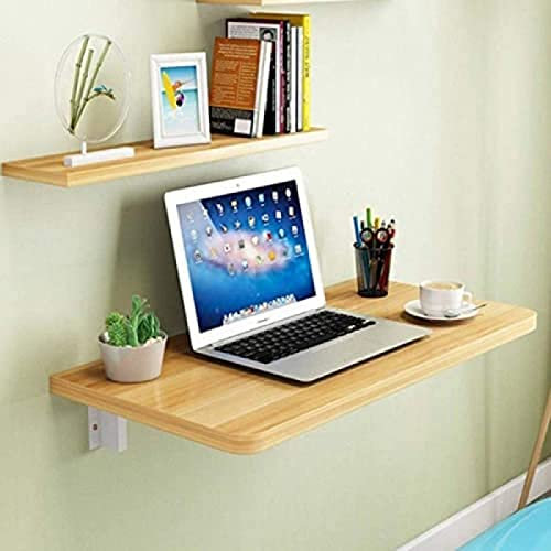 Klappbarer Wandtisch, Küchentisch, klappbarer Wandtisch, Computertisch, einfacher Arbeitstisch, Holz, 60 x 50 cm