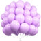 Unisun Palloncini Viola Pastello, 50 Pezzi 12 Pollici Palloncini Macaron Viola, Palloncini Viola per Donne Ragazze Festa Compleanno Nuziale Baby Shower Matrimonio Addio al Nubilato Laurea
