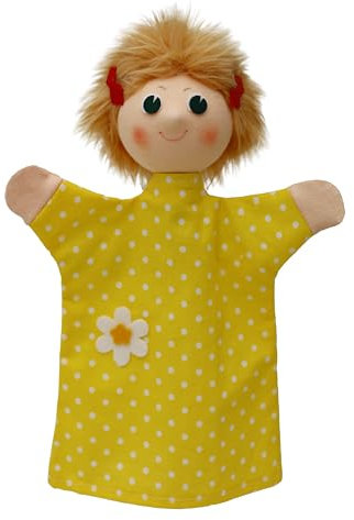 Marionette Märchenfigur Handpuppe Gretel 28 cm, Mehrfarbig, für Kasperletheater