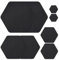 8PCS Down Jacket Repair Patch, Self Adhesive Nylon Fabric Repair Patch Tape for Down Jackets, Coats, Tents Clothing Repair Tape - Black