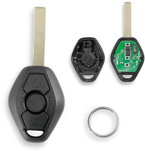 868 MHz pour BMW Série 3 5 6 7 X3 X5 Z3 Z4 Z8 Série E46 E39 E60 E63 E64 E38 E83 E53 E36 E85 E52 pour BMW E60 Clé BMW E46 Clé de voiture à distance F46 ob avec porte-clés