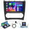 4G 64G Podofo 9 Autoradio Bluetooth Für Mercedes Benz Class C/GLK W203 W209 C180 C200 C203 C209 A209 2004-2011 Carplay Android Auto,WiFi GPS Navi HiFi/RDS/FM DSP,1280 * 720,AHD Rückfahrkamera