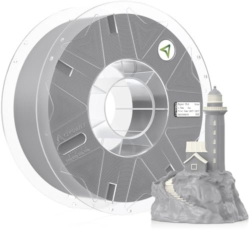Creality Hyper PLA Filament RFID, 3D Druckerfilament 1,75 mm 3D-Druckfilament für Hochgeschwindigkeitsdruck, Maßgenauigkeit +/-0,02 mm, 1 kg/Spule – Grau