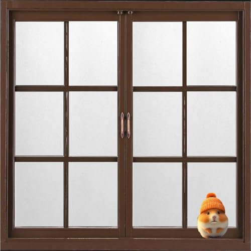 Window Film Privacy Frosted 90 x 90 cm, No Glue Window Sticker, Privacy, Opaque, UV Protection, Static Cling, Frosted Window Film Static Cling with Toolkit for Window, White frosted