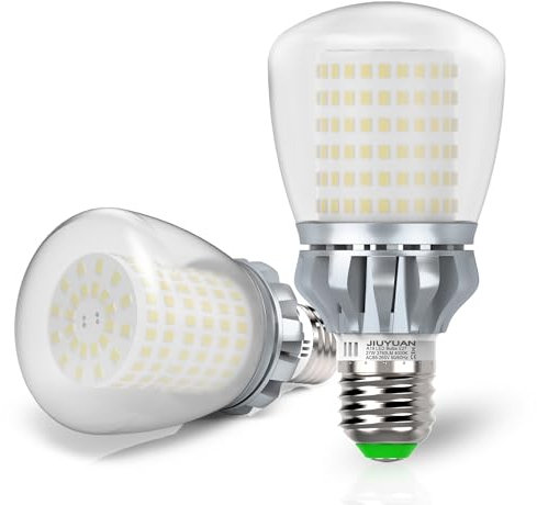 JIUYUAN Lampadina LED E27, 27W (Equivalenti a 250W) 4000K Luce Bianco Neutro 3760 Lumen, Lampadine E27 LED A60, Angolo del Fascio di 360 Gradi, Non Dimmerabile, Lampada LED, Pacco da 2