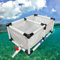 Piscine portable en métal avec réservoir rectangulaire de 1 m pour étang, poissons d'eau salée, koï et tortues temporaires et faciles à installer, support inclus