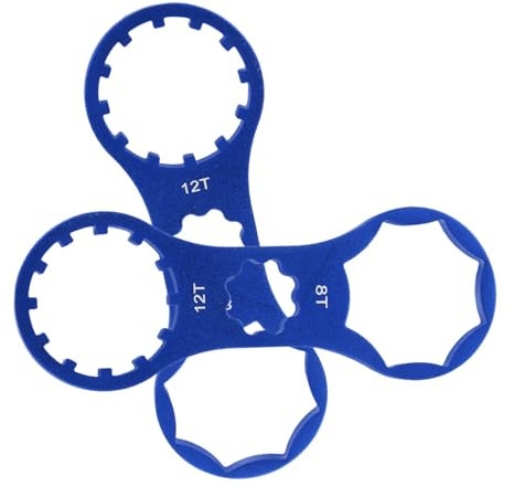 OSOLADY 2pcs Front Fork Spanner Alloy Bike Fork Cap Removal Tool Spanner for Mountain Bike Repair Shops