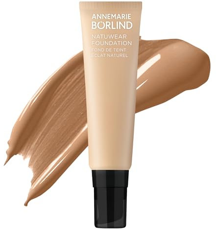 ANNEMARIE BÖRLIND NATUWEAR FOUNDATION MOCHA (30ml) - definierte Gesichtskonturen, frischer Glow, natürliches, ebenmäßiges Hautbild, Für einen strahlenden Teint - Vegan
