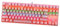 HOMSFOU 1Pièce Clavier Mécanique Punk Durable pour Gaming Conception Ergonomique Rétroéclairage LED pour Bureau