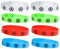ibasenice 8 Braccialetti Silicone per Calcio Rosso Blu e Verde Accessori per Fan Calcio Bracciali Elasticizzati per Sportivi e Regali tra