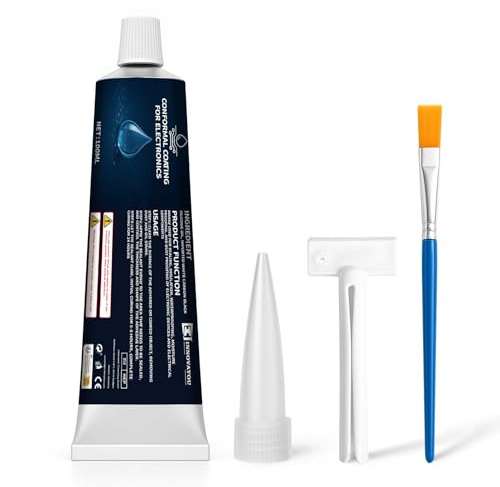 1DFAUL Vernis de protection pour électronique, 100 ml, mastic isolant, imperméable, résistant à la poussière et à l'humidité, pour une protection fiable des composants électroniques