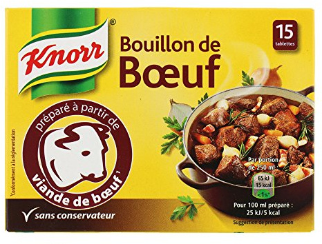Knorr Bouillon Bœuf 15 Cubes 150 g