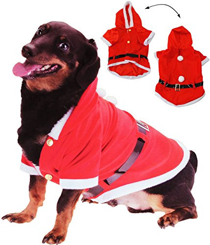 alles-meine.de GmbH für Hunde - als Kostüm WeihnachtsmannWeihnachtsjacke für Hunde - Weihnachtskostüm/Nikolauskostüm/Karneval/Weihnachten/Nikolaus - Hund - Jacke - Ma..