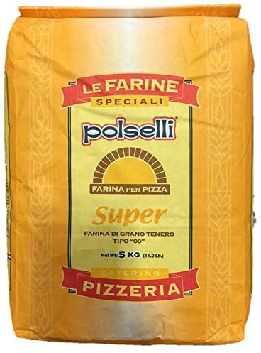 Farina 00 per Pizza Polselli SUPER – Farina per Pizza e Pane, di Grano Tenero, 5 Kg – Ideale per Impasti Professionali e Pizza Romana