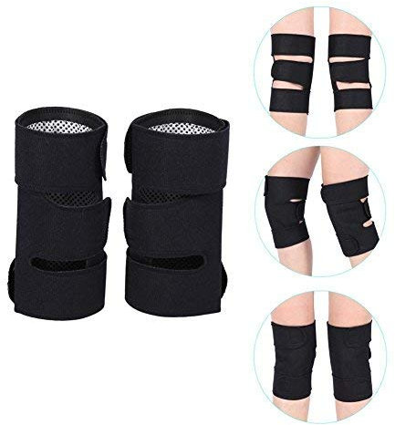 DEWIN Turmalin Gürtel, Turmalin Selbsterhitzende Magnetfeldtherapie Knieschutz Arthritis Brace Support (1 Paar)
